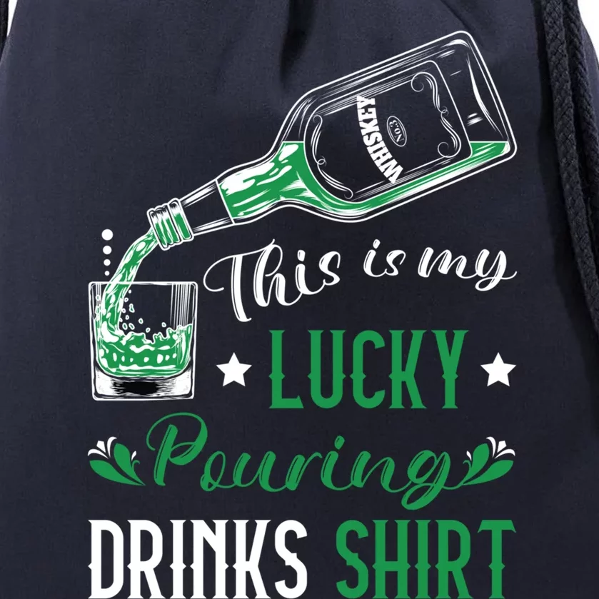 St Patricks Bartender Lucky Pouring S Bartending Gift Drawstring Bag