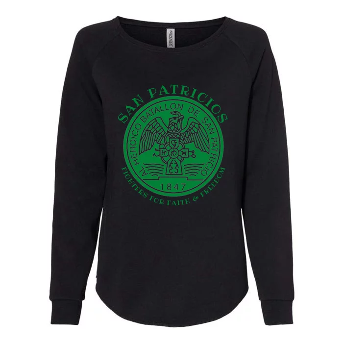 Saint Patrick's Battalion San Patricios Catholic Womens California Wash Sweatshirt