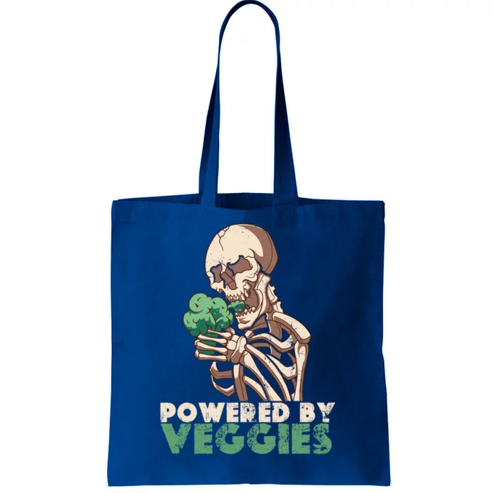 Skeleton Powered By Veggies Vegetarian Lover Cool Gift Tote Bag