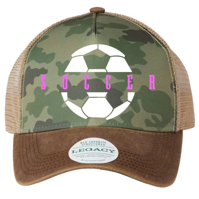 Soccer Player Ball Girls Soccer Cute Gift Legacy Tie Dye Trucker Hat