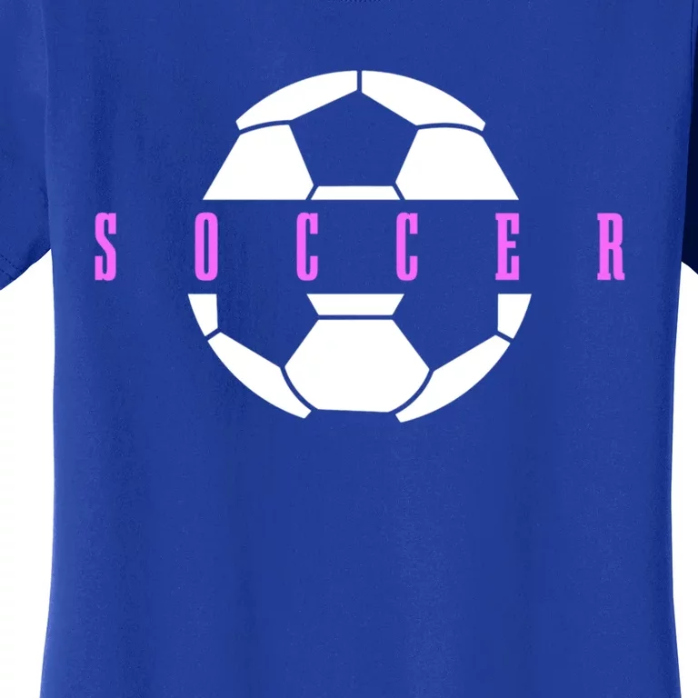 Soccer Player Ball Girls Soccer Cute Gift Women's T-Shirt