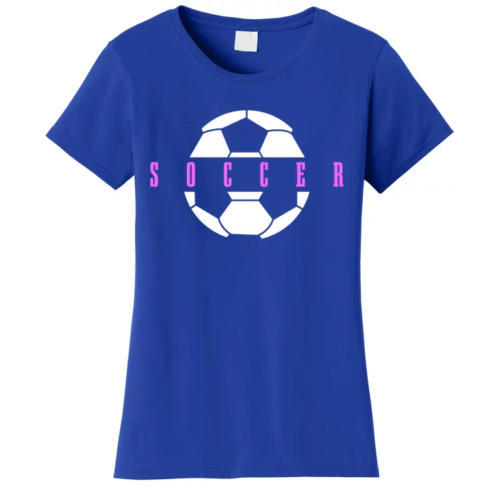 Soccer Player Ball Girls Soccer Cute Gift Women's T-Shirt