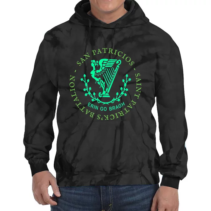 Saint Patrick's Battalion San Patricios Catholic Tie Dye Hoodie