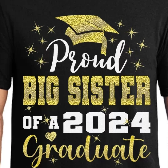 Super Proud Big Sister 2024 Graduate Awesome Family College Pajama Set