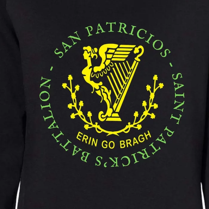 Saint Patrick's Battalion San Patricios Catholic Womens California Wash Sweatshirt