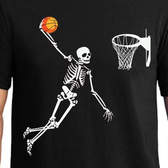 Skeleton Playing Basketball Halloween Costume Boy Kids Pajama Set