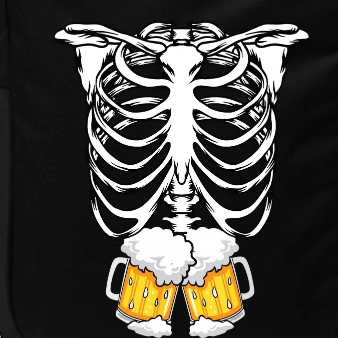 Skeleton Pregnancy Belly Of Beer Xray Halloween Costume Impact Tech Backpack