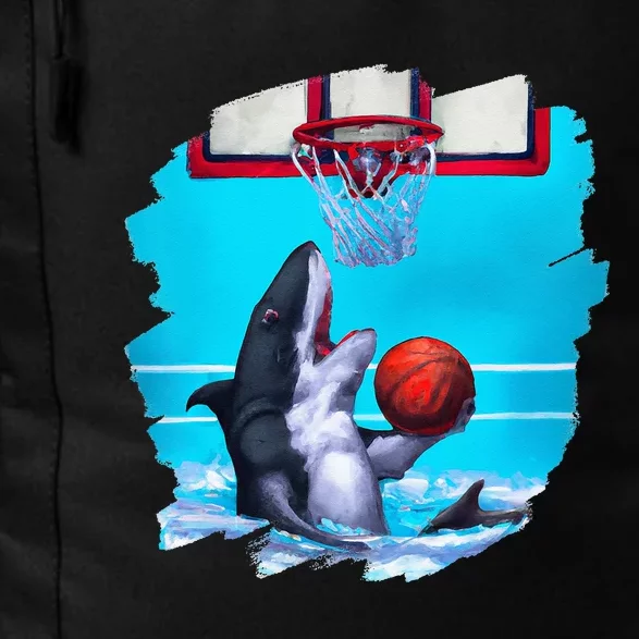 Shark Playing Basketball Funny Sharks Basketball Daily Commute Backpack