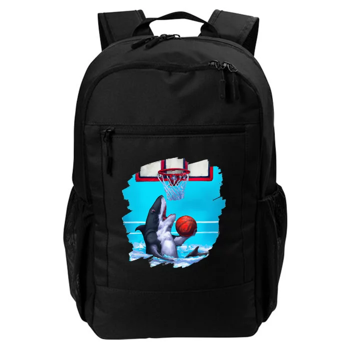 Shark Playing Basketball Funny Sharks Basketball Daily Commute Backpack