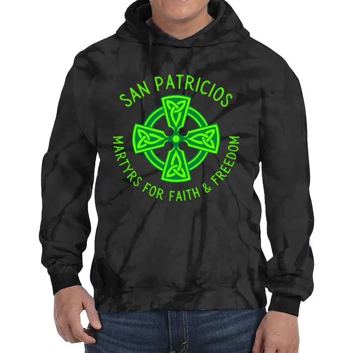 Saint Patrick's Battalion San Patricios Catholic Gift Tie Dye Hoodie