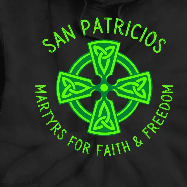 Saint Patrick's Battalion San Patricios Catholic Gift Tie Dye Hoodie