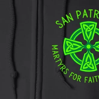 Saint Patrick's Battalion San Patricios Catholic Gift Full Zip Hoodie