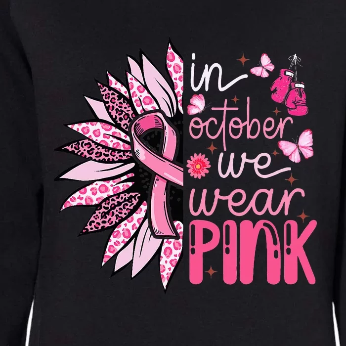 Sunflower Pink Breast Cancer Awareness Warrior Womens California Wash Sweatshirt