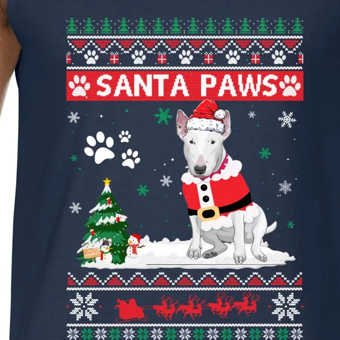 Santa Paws Bull Terrier Merry Christmas Dog Funny Xmas Gift Comfort Colors® Tank Top