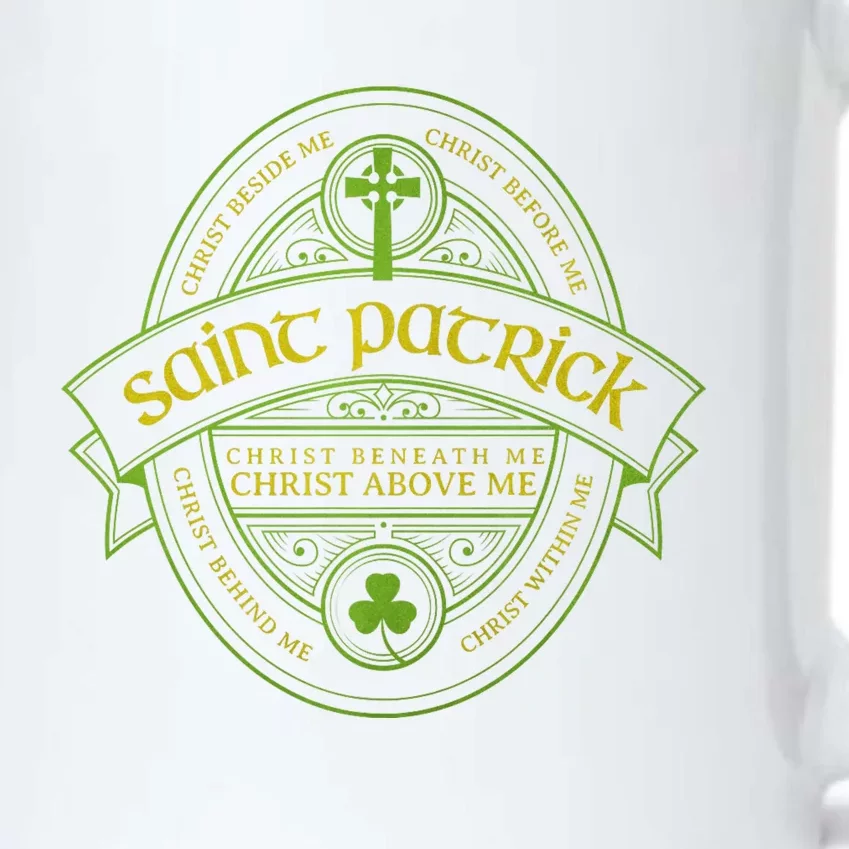 St Patrick Breastplate Prayer Catholic Saint Patricks Day Black Color Changing Mug