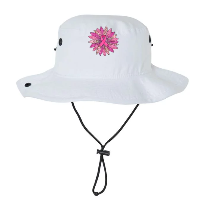 Sunflower Pink Breast Cancer Awareness Support Women Warrior Legacy Cool Fit Booney Bucket Hat