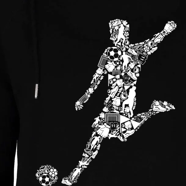 Soccer Player Boys Kids Youth Men TShirt Womens Funnel Neck Pullover Hood