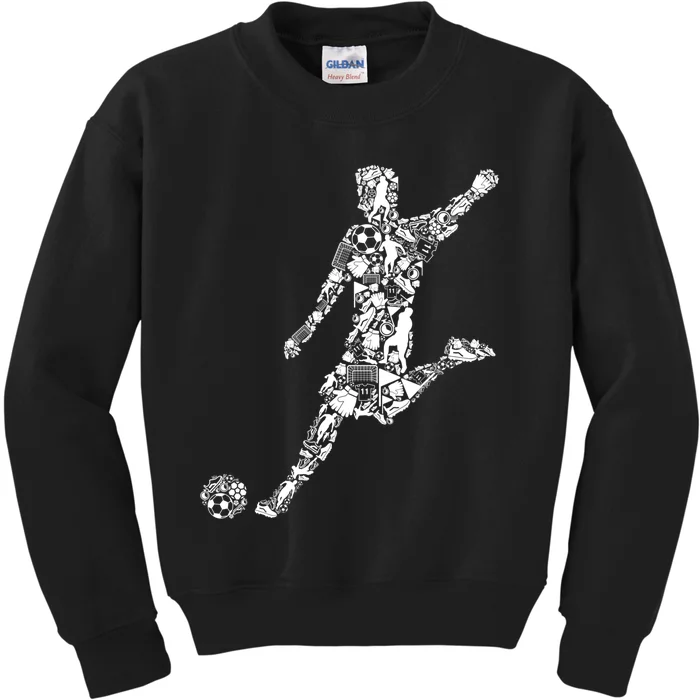 Soccer Player Boys Kids Youth Men TShirt Kids Sweatshirt