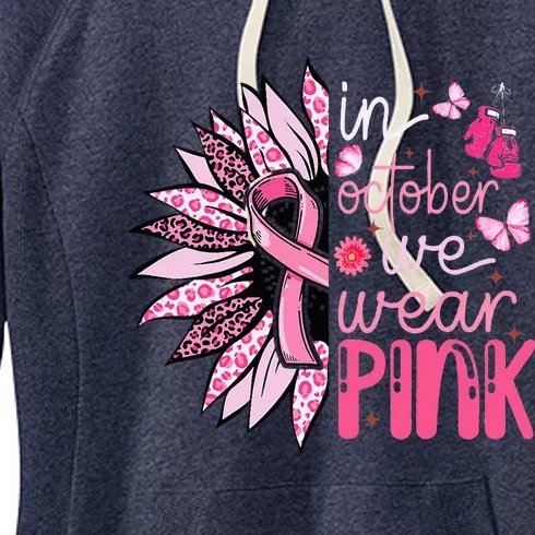 Sunflower P.I.N.K Breast Cancer Awareness Women's Fleece Hoodie