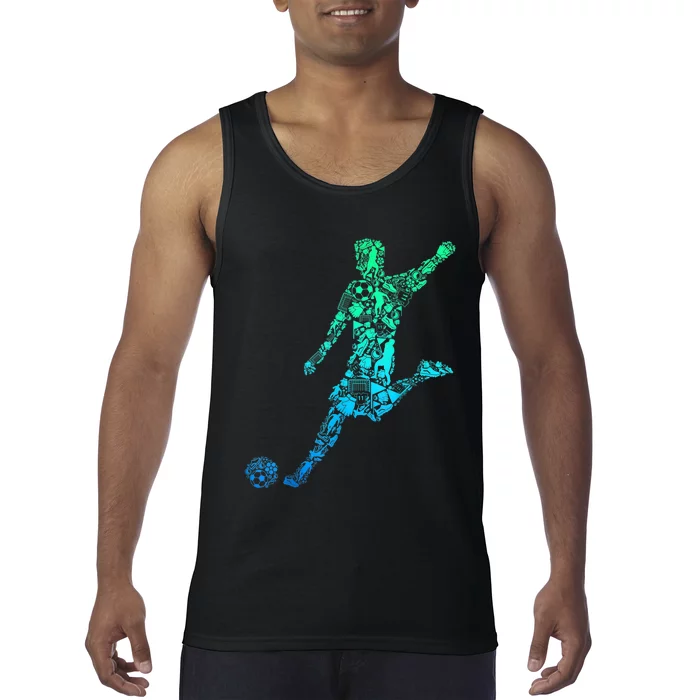 Soccer Player Boys Kids Youth Men TShirt Tank Top