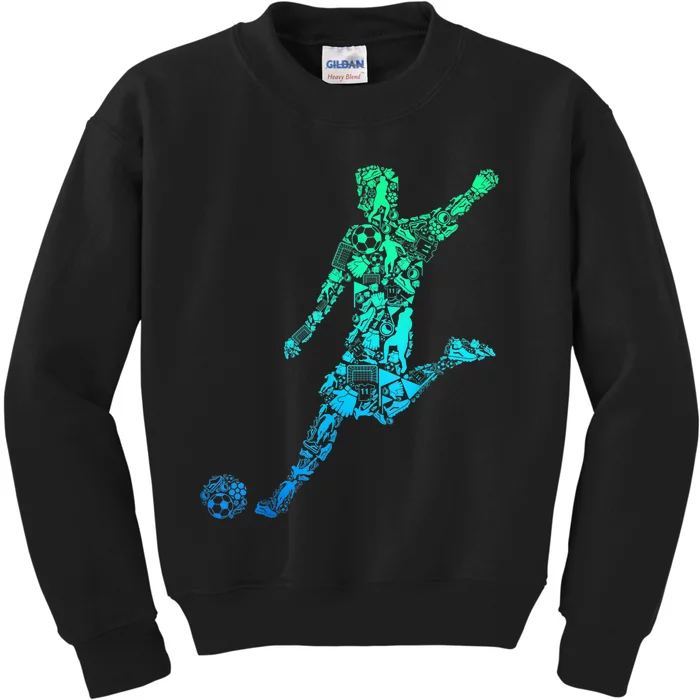 Soccer Player Boys Kids Youth Men TShirt Kids Sweatshirt