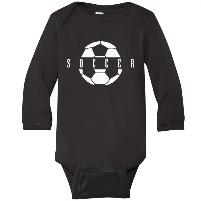 Soccer Player Ball Baby Long Sleeve Bodysuit