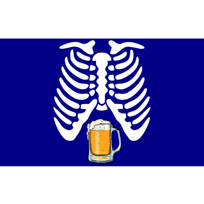 Skeleton Pregnancy Beer Funny Halloween New Dad Gift Bumper Sticker