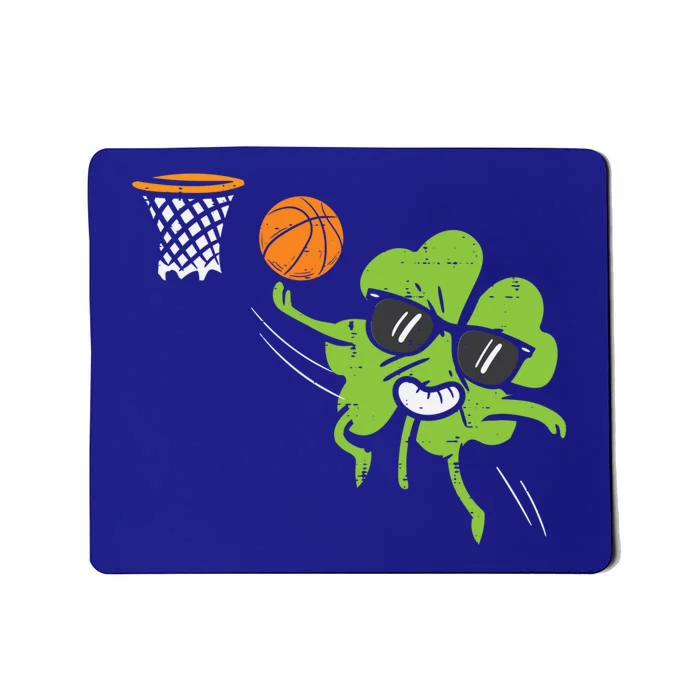 Shamrock Playing Basketball St Patricks Day Cute Gift Mousepad