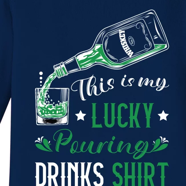 St Patricks Bartender Lucky Pouring S Bartending Gift Baby Long Sleeve Bodysuit