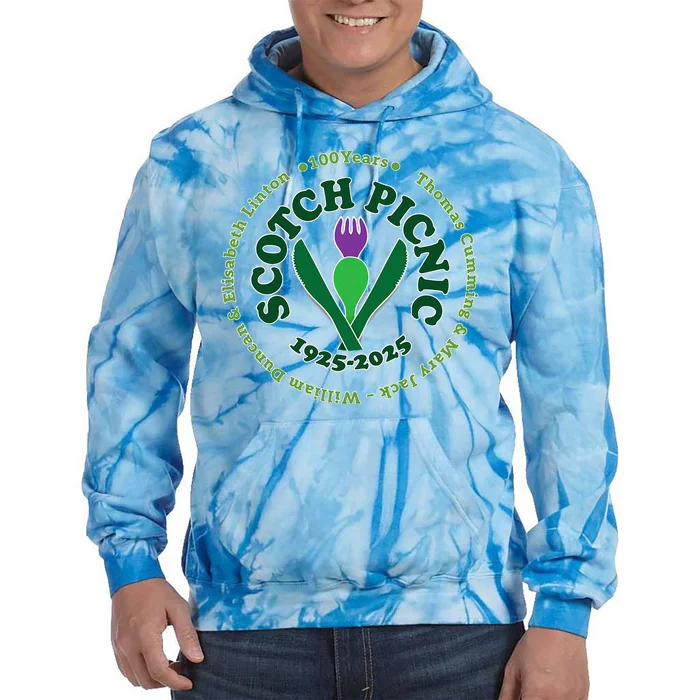 Scotch Picnic Clear Backgound Tie Dye Hoodie