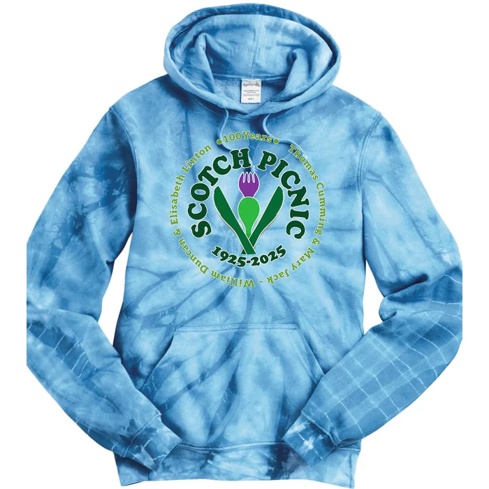 Scotch Picnic Clear Backgound Tie Dye Hoodie