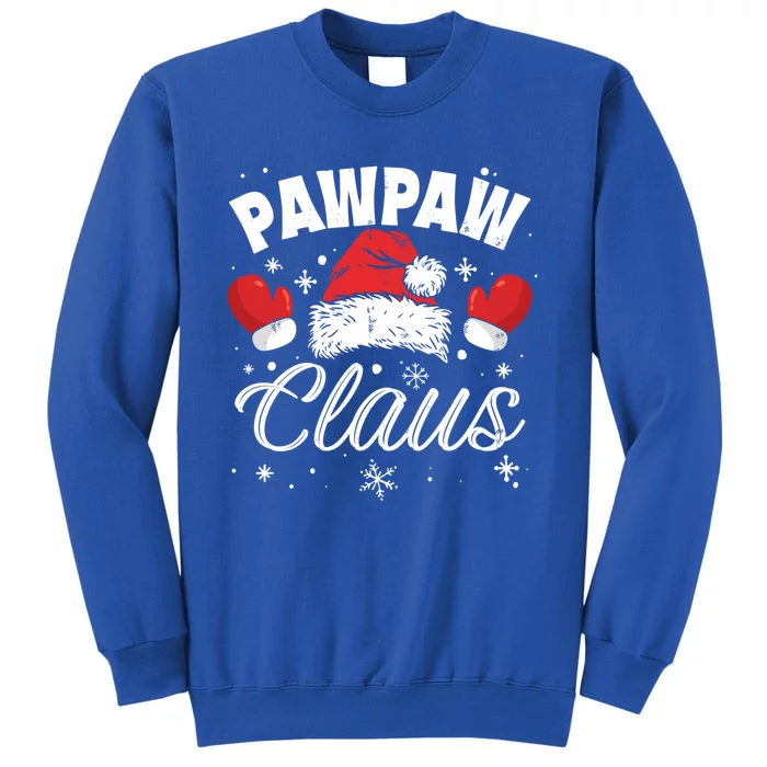 Santa Pawpaw Claus Xmas Family Matching Pajamas Team Santa Cool Gift Tall Sweatshirt