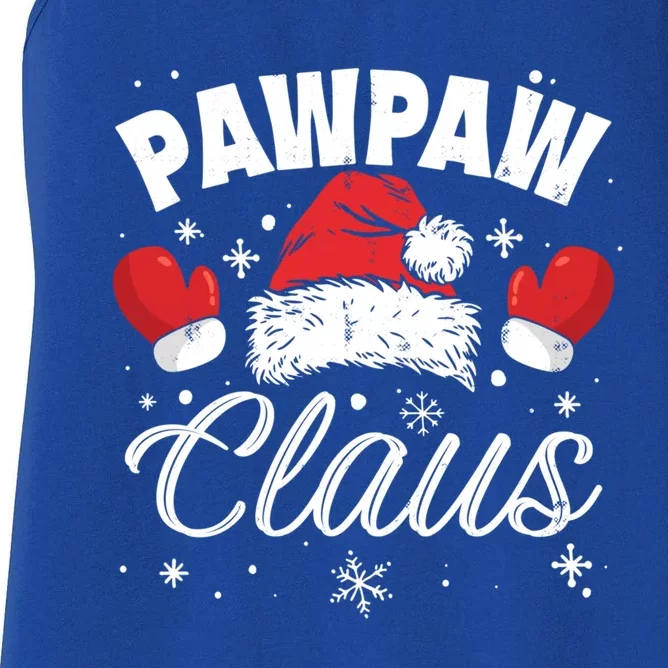 Santa Pawpaw Claus Xmas Family Matching Pajamas Team Santa Cool Gift Women's Racerback Tank