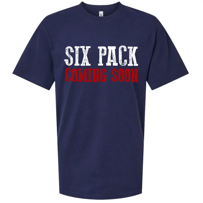 Six Pack Coming Soon Gift Sueded Cloud Jersey T-Shirt