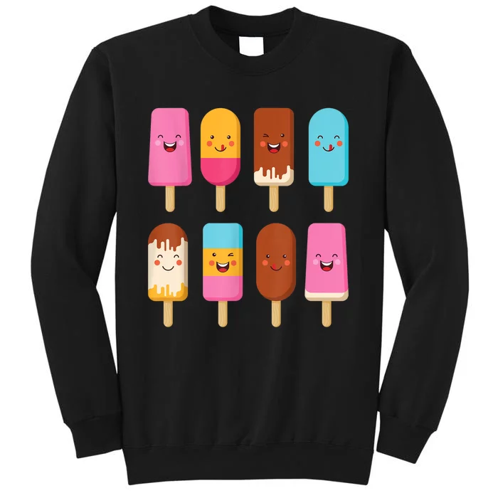 Summer Popsicles Creamsicles Ice Cream Bars With Cute Kawaii Sweatshirt