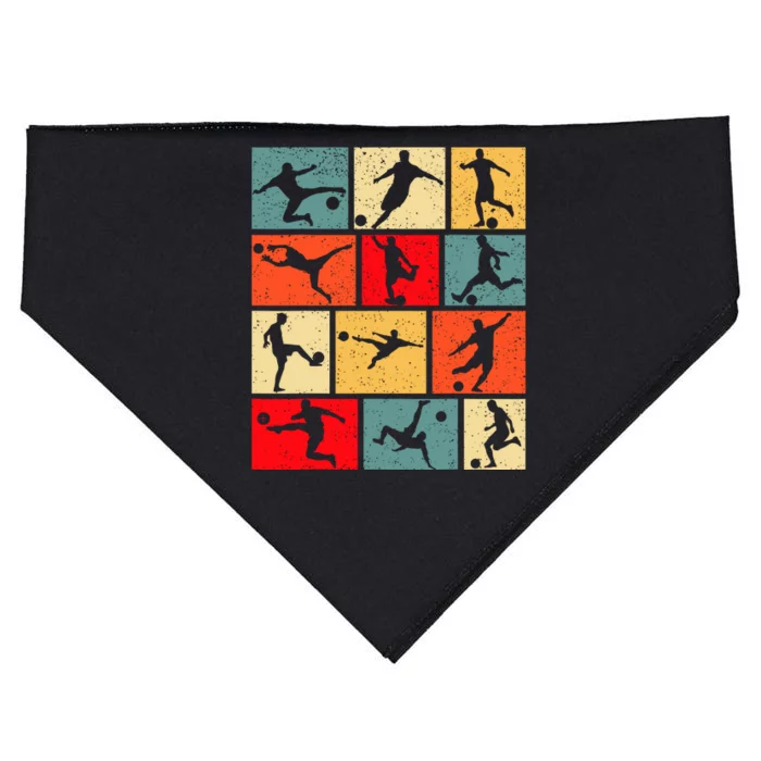 Soccer Player Cool USA-Made Doggie Bandana