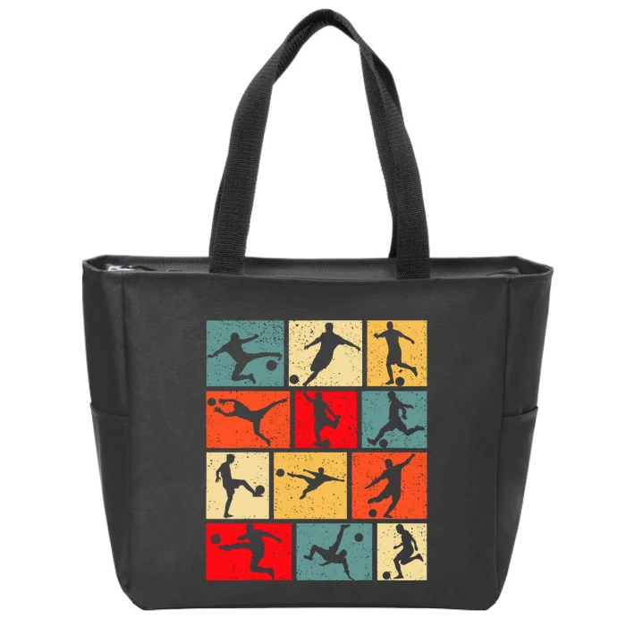 Soccer Player Cool Zip Tote Bag