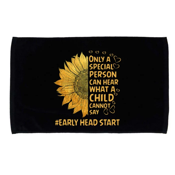 Special Person Can Hear Cannot Sunflower Early Head Start Microfiber Hand Towel