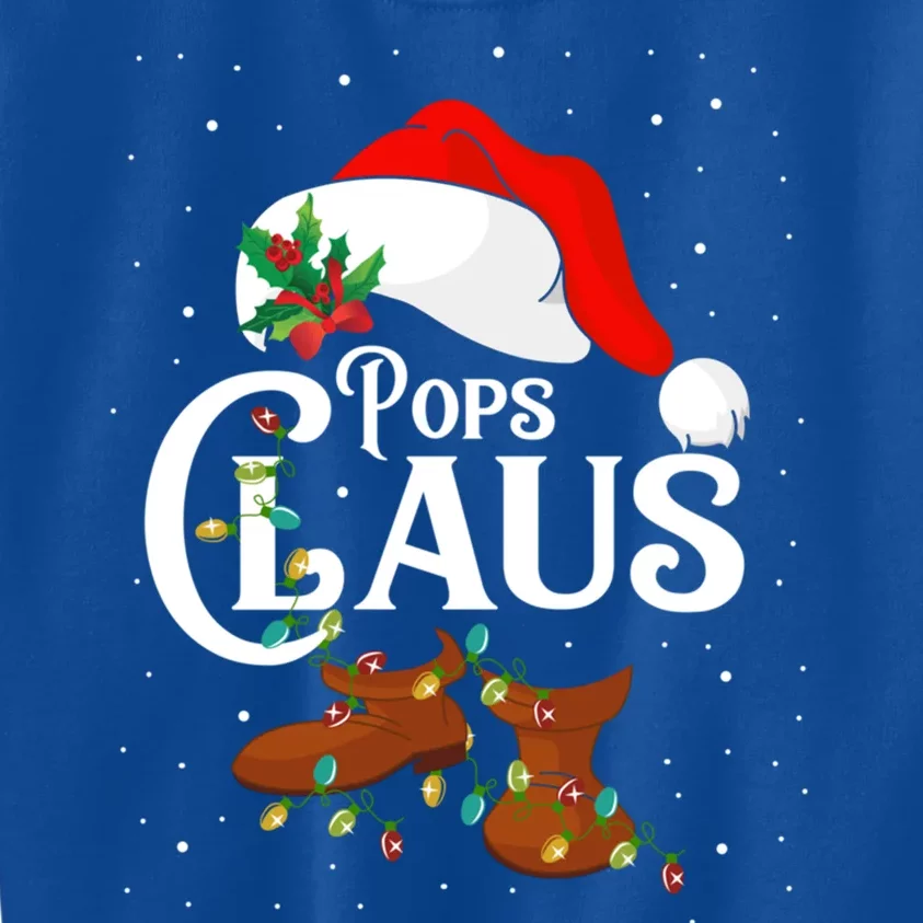 Santa Pops Claus Christmas Lights Family Funny Gift Kids Sweatshirt