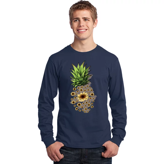 Sunflower Pineapple Cute Long Sleeve Shirt