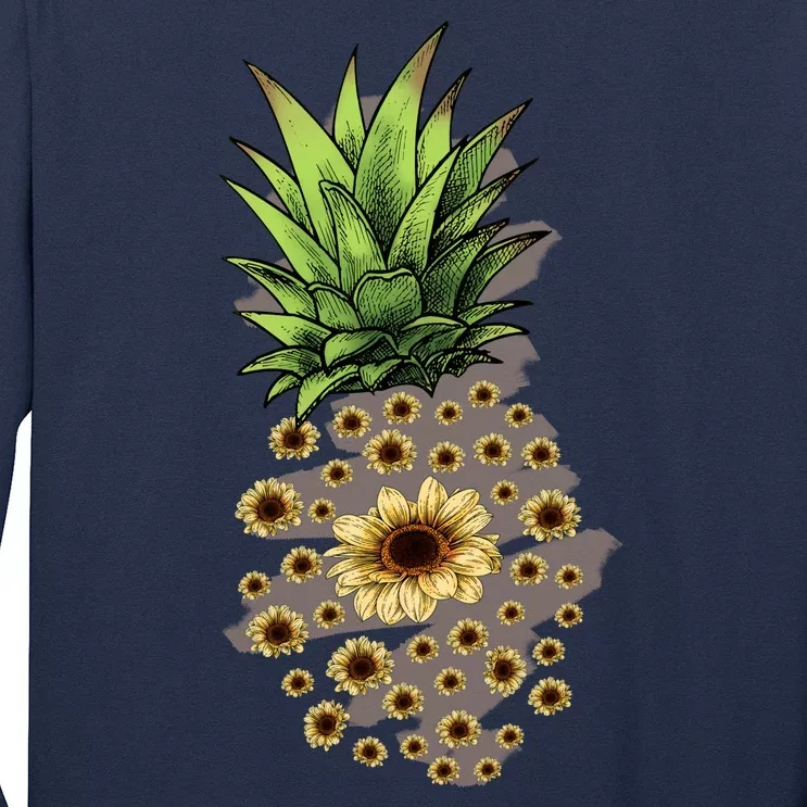 Sunflower Pineapple Cute Long Sleeve Shirt