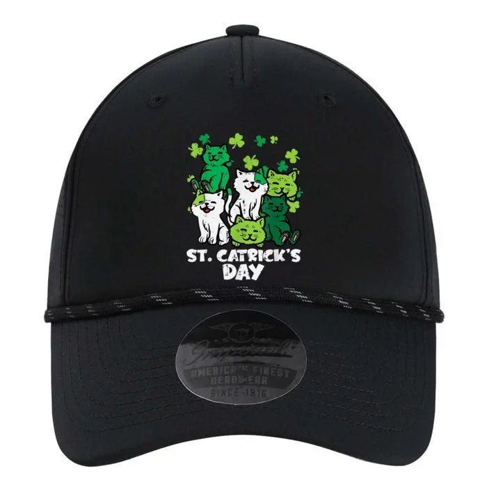 St Patricks Catricks Day Cats Saint Pattys Women Performance The Dyno Cap