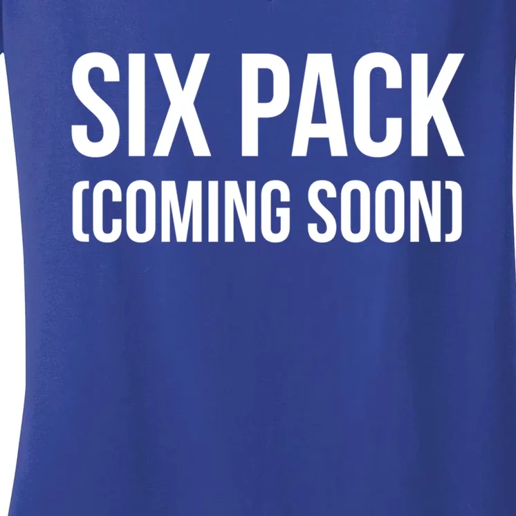 Six Pack Coming Soon Cute Gift Women's V-Neck T-Shirt