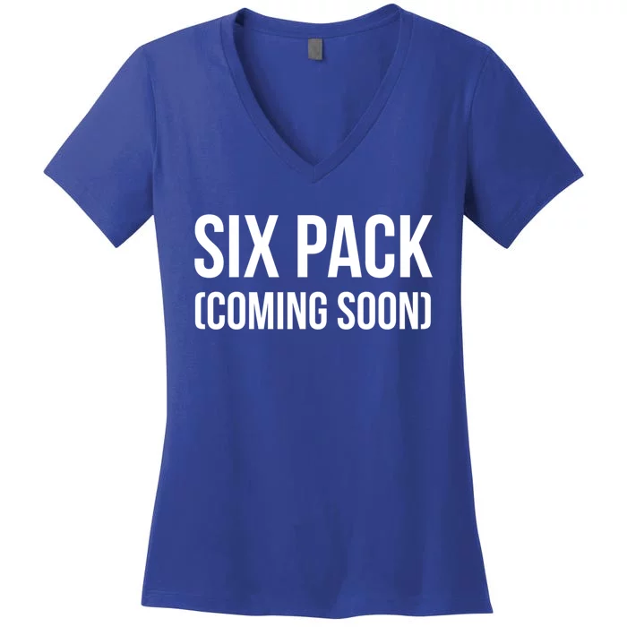 Six Pack Coming Soon Cute Gift Women's V-Neck T-Shirt