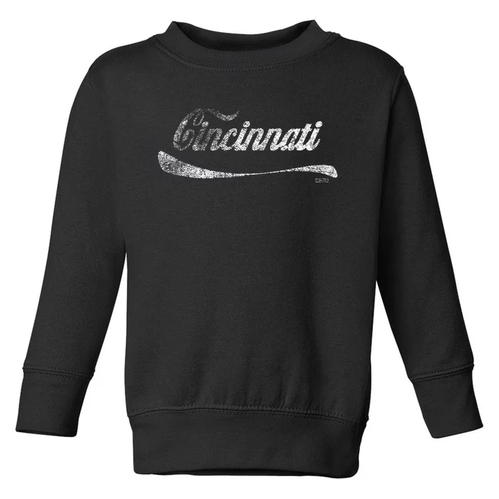 Soda Pop Cincinnati Cola Toddler Sweatshirt