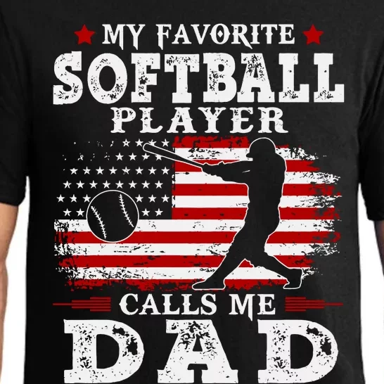 Softball Player Calls Me Dad Pajama Set