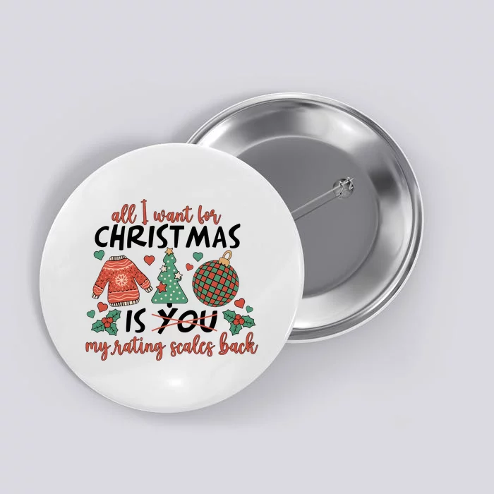 School Psychologist Christmas Rating Scales Button