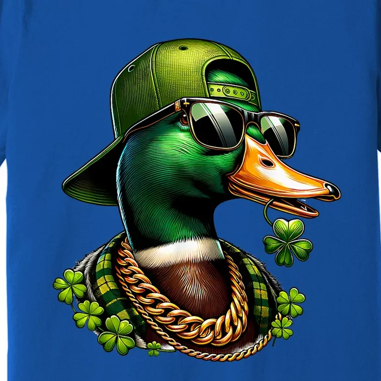 Saint Patricks Call Me Lucky Mallard Duck St PatrickS Day Premium T-Shirt