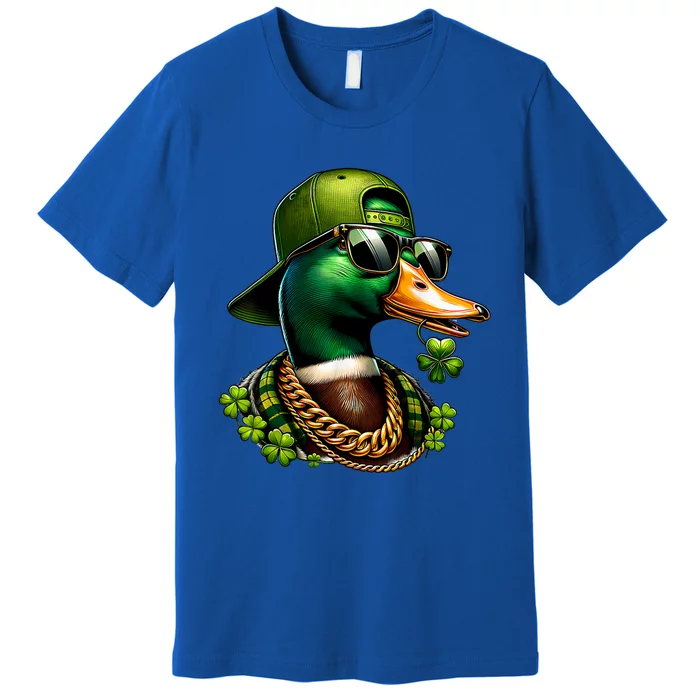 Saint Patricks Call Me Lucky Mallard Duck St PatrickS Day Premium T-Shirt