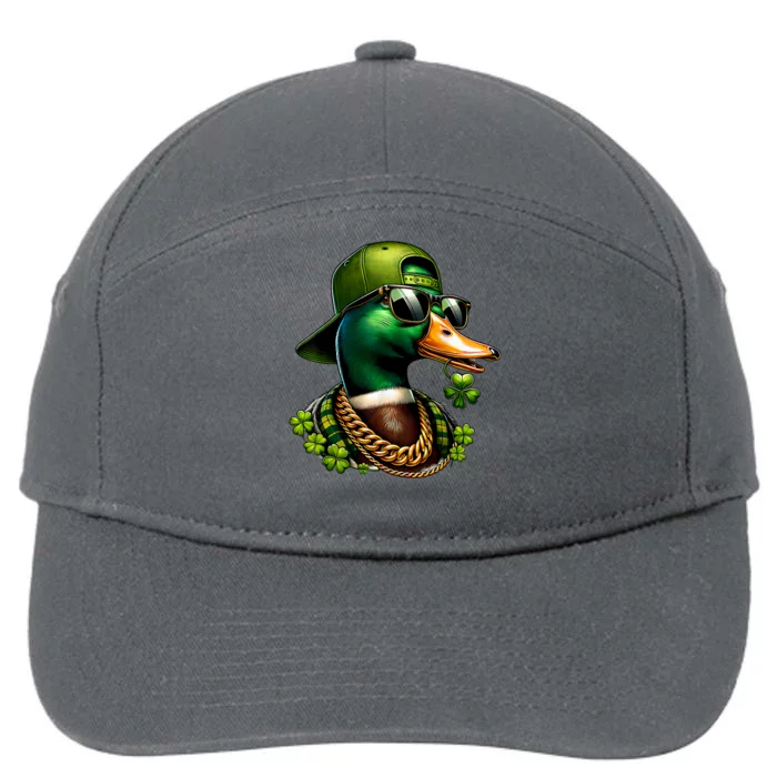 Saint Patricks Call Me Lucky Mallard Duck St PatrickS Day 7-Panel Snapback Hat